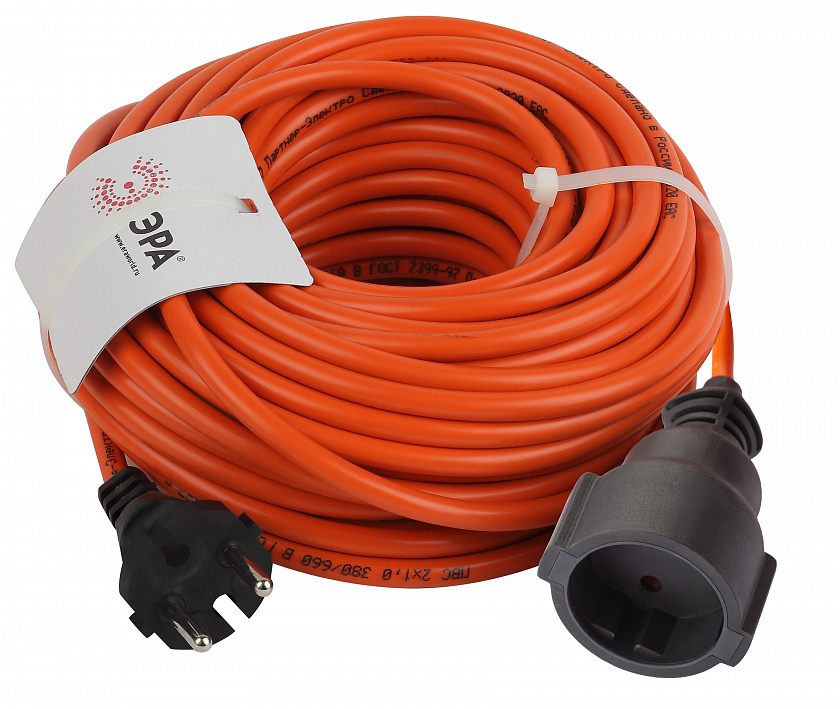 Удлинитель силовой ЭРА UPx-1-2x1-20m-IP44 в бухте б/з 20м 1 гн ПВС 2х1